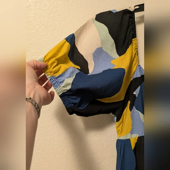 Nine West Multicolor Abstract Print Dress - Picture 13 of 13